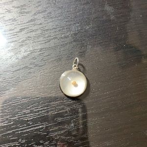 Silver mustard seed pendant